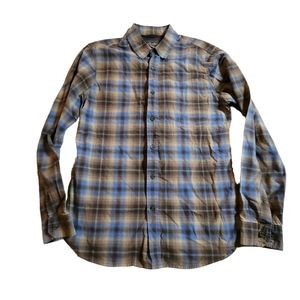 Royal Robbins Men's Plaid Long-Sleeve Button Down Shirt Size Medium C21